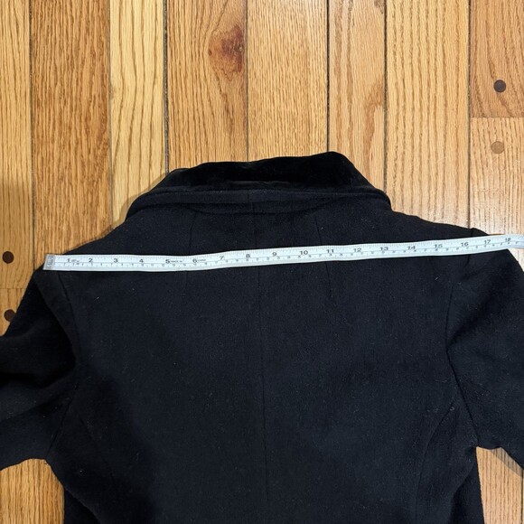 Vintage M.G. Kinsler The Great American Coat Wool Blend Black Long Coat USA Made - Picture 9 of 10